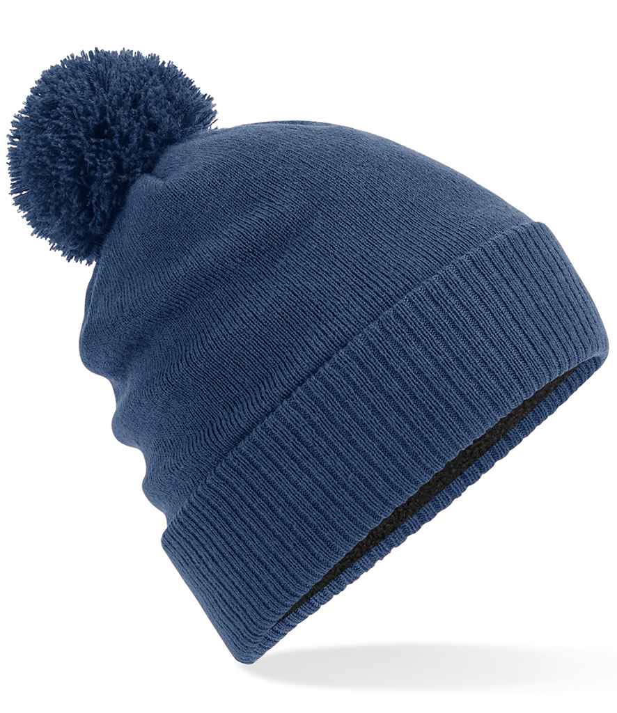 Beechfield Water Repellent Thermal Snowstar® Beanie in ONE Steel Blue by Beechfield — Custom branded clothing by Print Press, featuring premium embroidery produced in our specialist print lab in the UK.