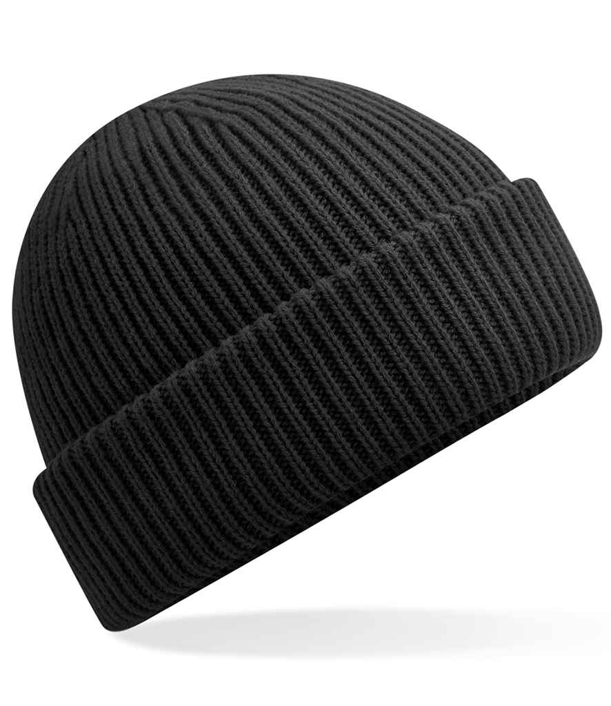 Beechfield Recycled Wind Resistant Breathable Elements Beanie in ONE Black by Beechfield — Custom branded clothing by Print Press, featuring premium embroidery produced in our specialist print lab in the UK.