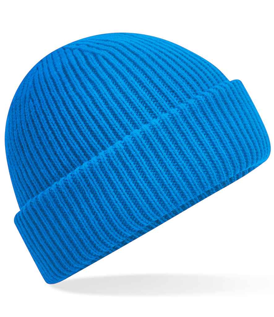 Beechfield Recycled Wind Resistant Breathable Elements Beanie in ONE Sapphire Blue by Beechfield — Custom branded clothing by Print Press, featuring premium embroidery produced in our specialist print lab in the UK.