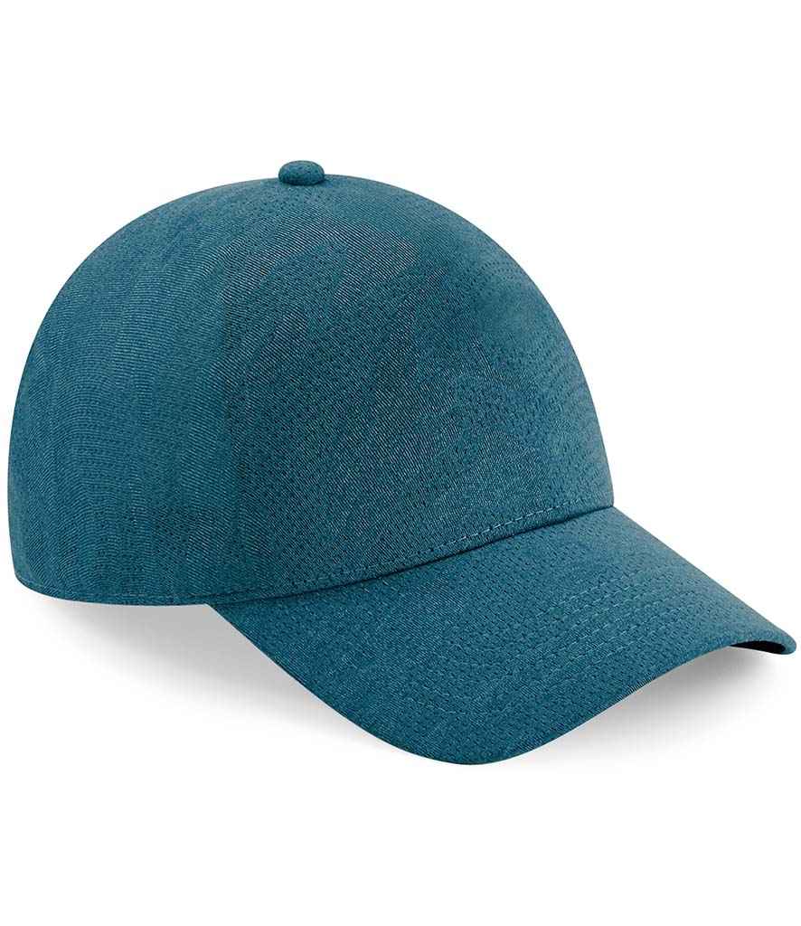 Beechfield Seamless Performance Cap in ONE Antique Teal by Beechfield — Custom branded clothing by Print Press, featuring premium embroidery produced in our specialist print lab in the UK.