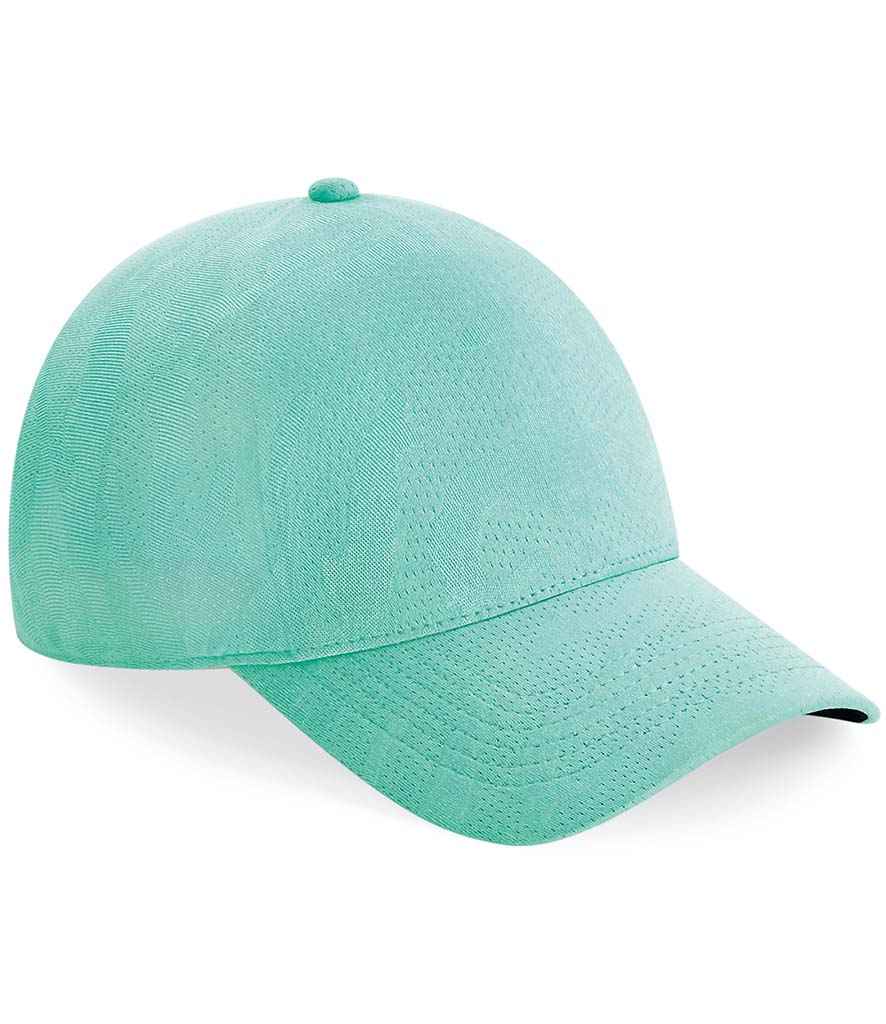 Beechfield Seamless Performance Cap in ONE Heather Mint by Beechfield — Custom branded clothing by Print Press, featuring premium embroidery produced in our specialist print lab in the UK.