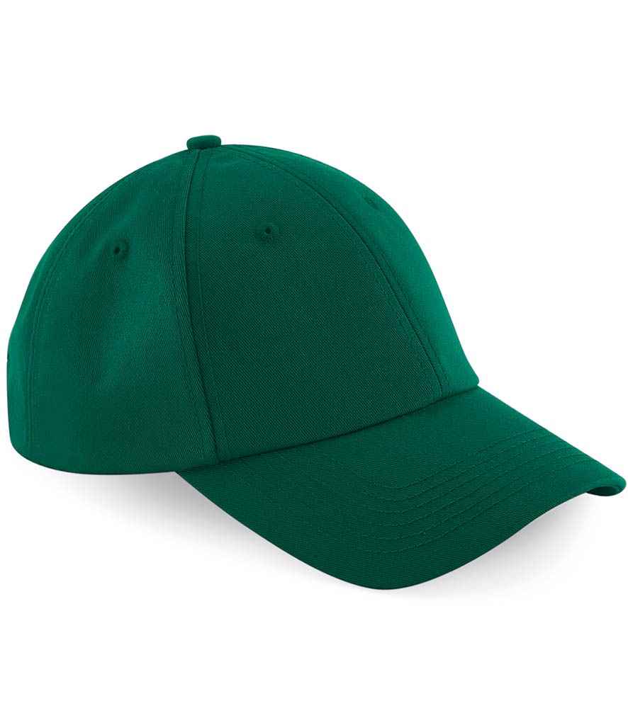 Beechfield Authentic Baseball Cap in ONE Bottle Green by Beechfield — Custom branded clothing by Print Press, featuring premium embroidery produced in our specialist print lab in the UK.