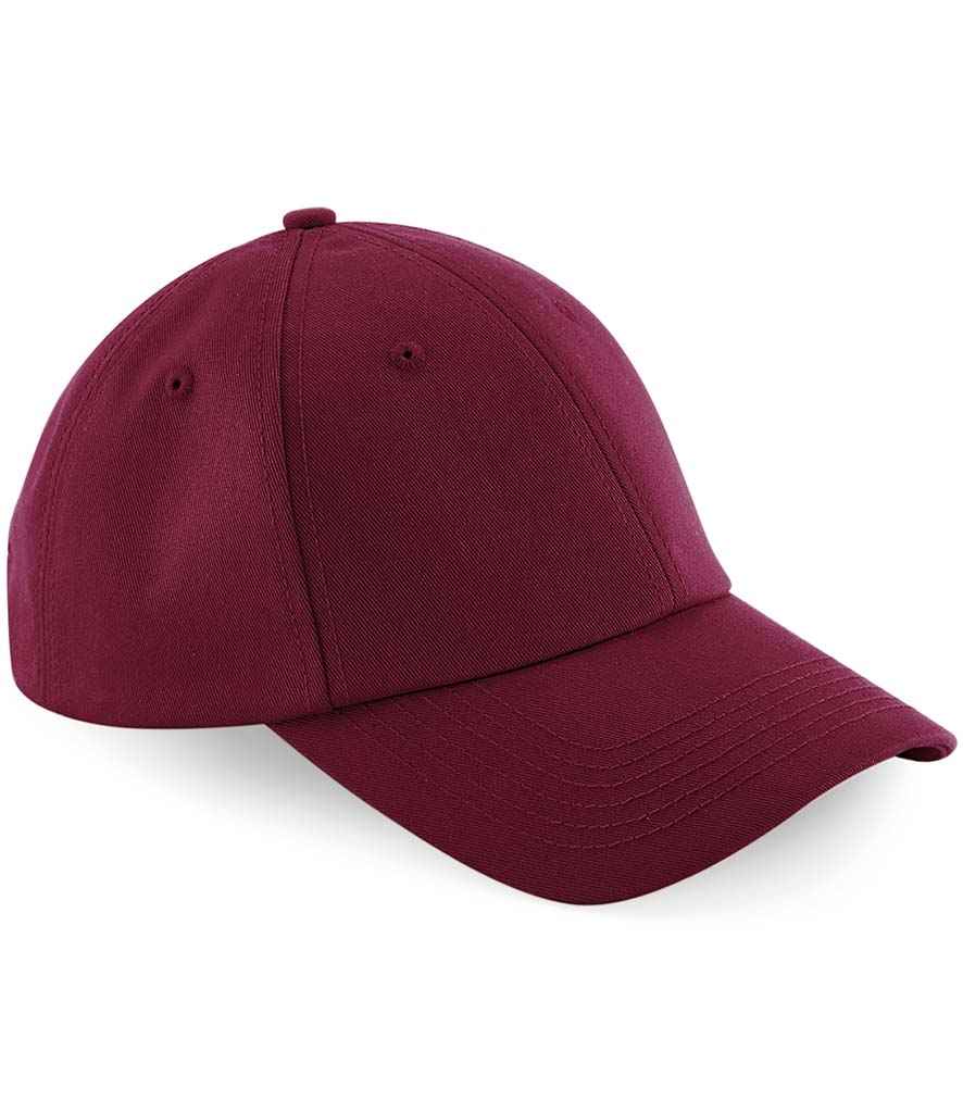 Beechfield Authentic Baseball Cap in ONE Burgundy by Beechfield — Custom branded clothing by Print Press, featuring premium embroidery produced in our specialist print lab in the UK.