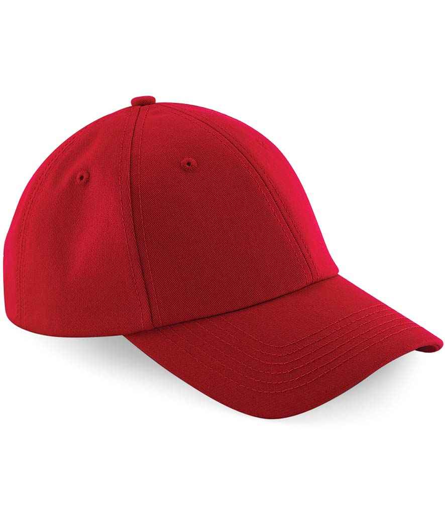 Beechfield Authentic Baseball Cap in ONE Classic Red by Beechfield — Custom branded clothing by Print Press, featuring premium embroidery produced in our specialist print lab in the UK.