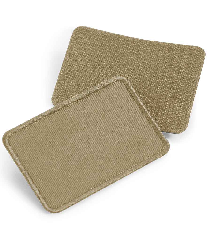 Beechfield Removable Cotton Patch in ONE Desert Sand by Beechfield — Custom branded clothing by Print Press, featuring premium embroidery produced in our specialist print lab in the UK.