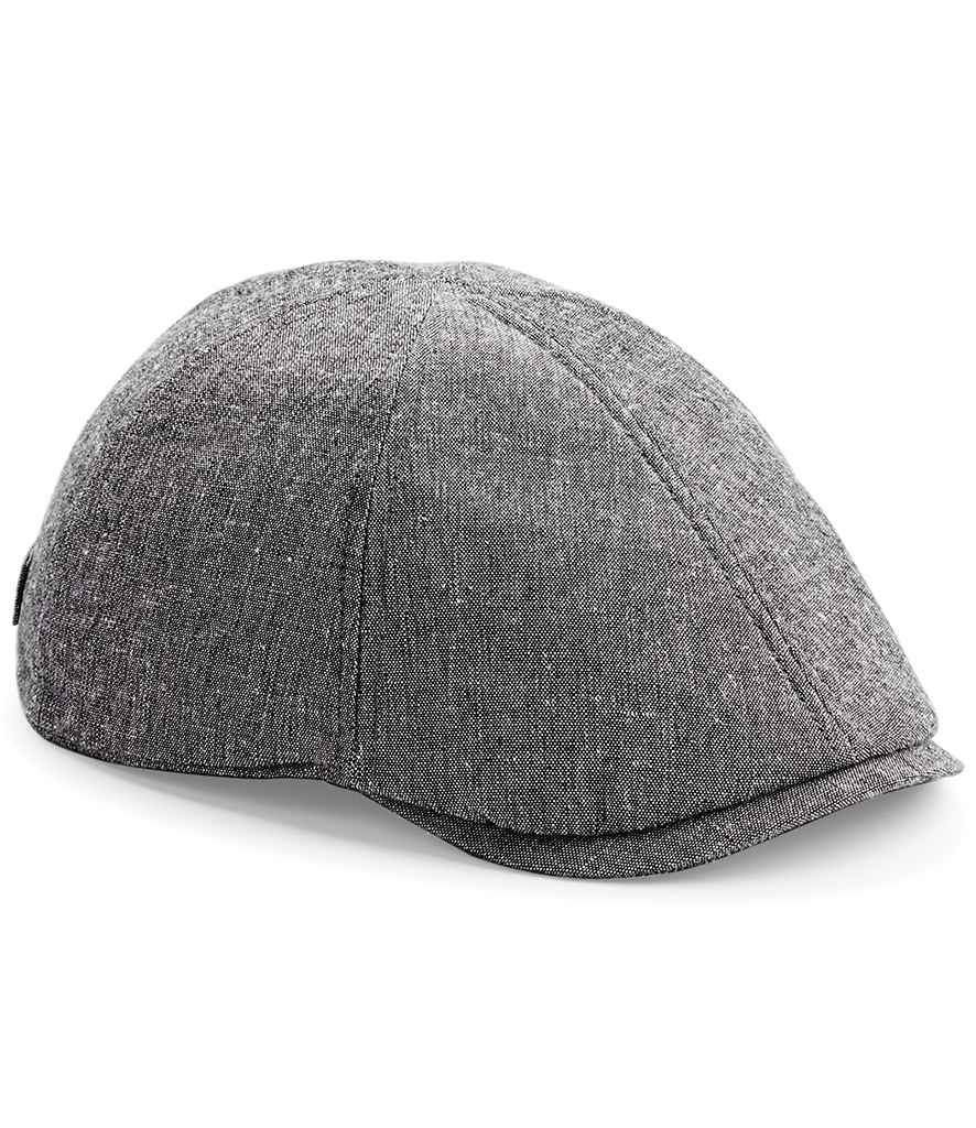 Beechfield Summer Gatsby Cap in ONE Grey Linen by Beechfield — Custom branded clothing by Print Press, featuring premium embroidery produced in our specialist print lab in the UK.
