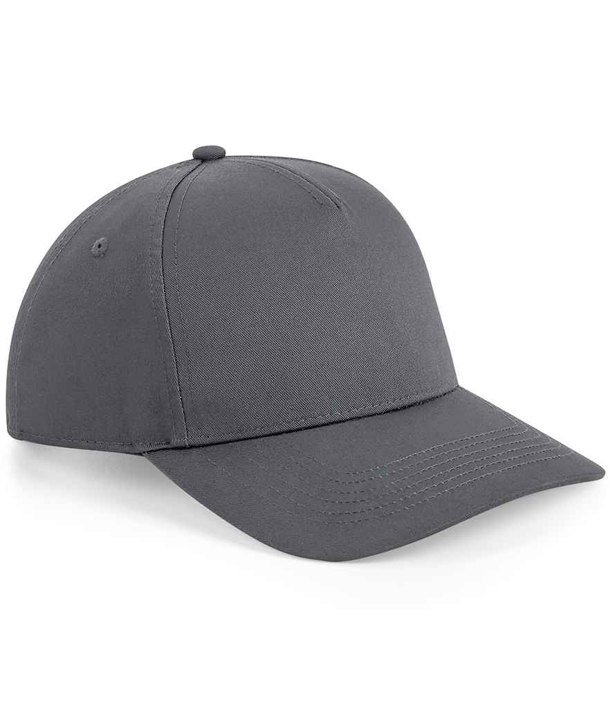 Beechfield Urbanwear 5 Panel Snapback Cap in ONE Graphite Grey by Beechfield — Custom branded clothing by Print Press, featuring premium embroidery produced in our specialist print lab in the UK.