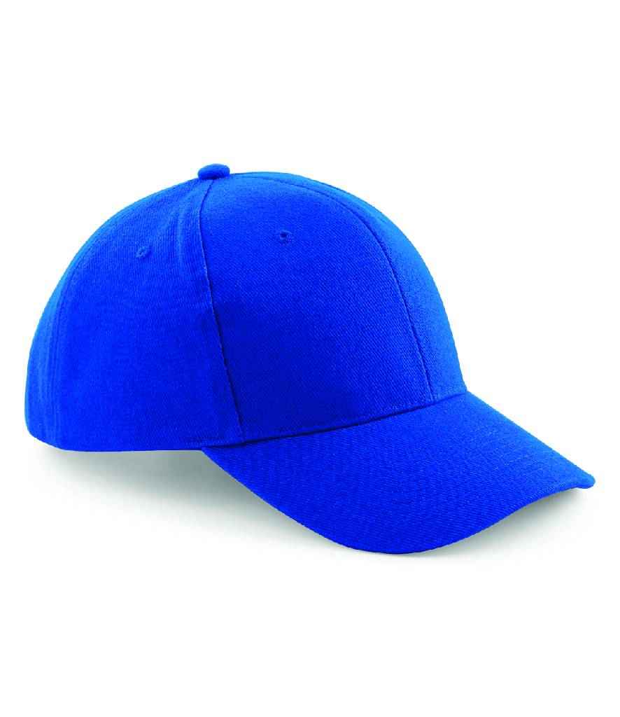 Beechfield Pro-Style Heavy Brushed Cotton Cap in ONE Bright Royal by Beechfield — Custom branded clothing by Print Press, featuring premium embroidery produced in our specialist print lab in the UK.