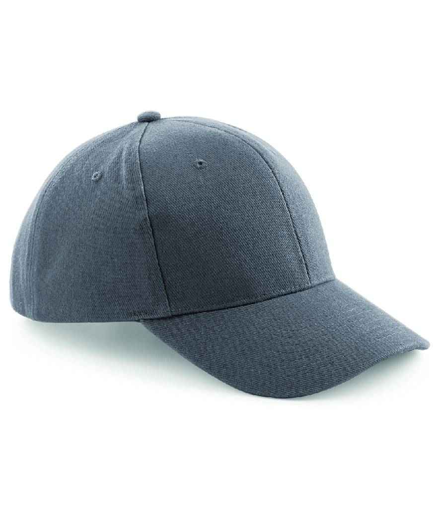 Beechfield Pro-Style Heavy Brushed Cotton Cap in ONE Graphite Grey by Beechfield — Custom branded clothing by Print Press, featuring premium embroidery produced in our specialist print lab in the UK.