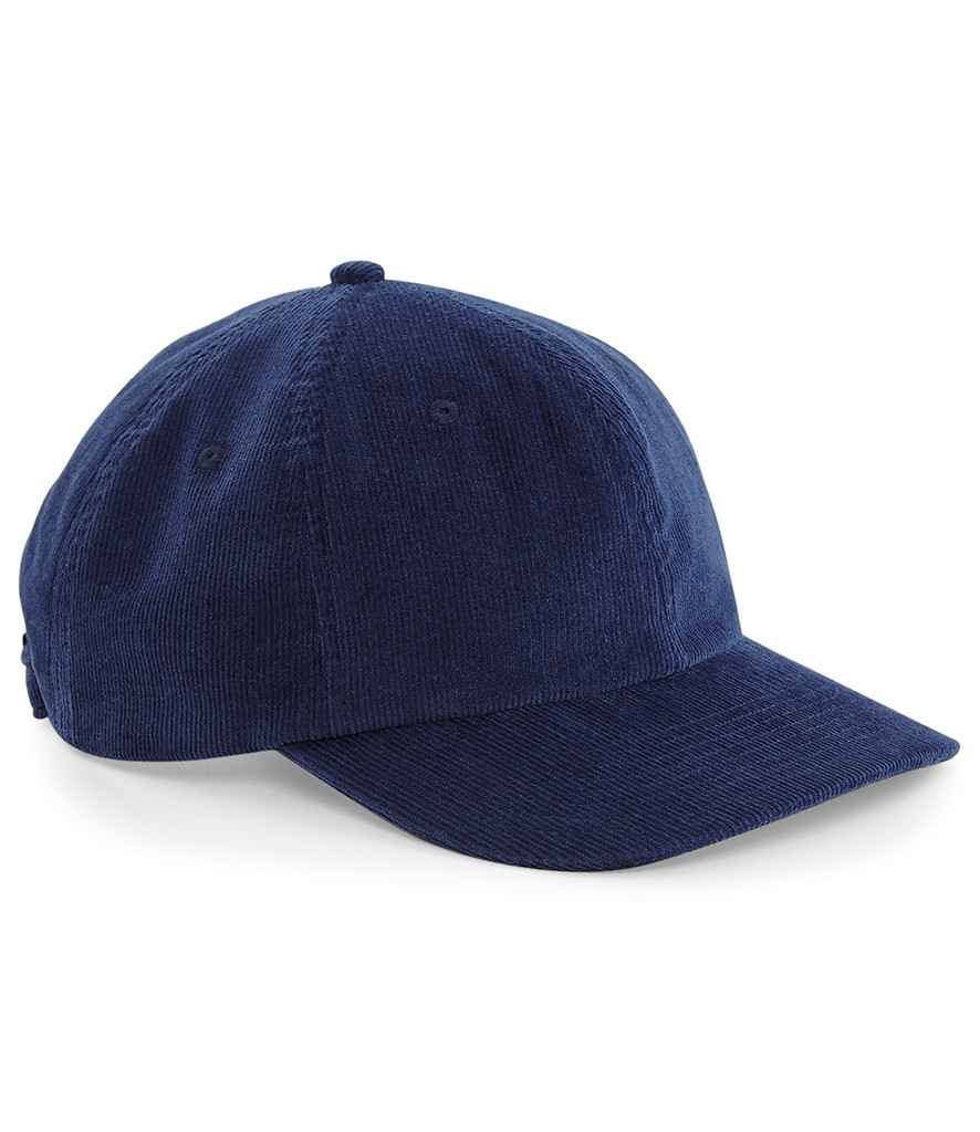 Beechfield Heritage Cord Cap in ONE Oxford Navy by Beechfield — Custom branded clothing by Print Press, featuring premium embroidery produced in our specialist print lab in the UK.