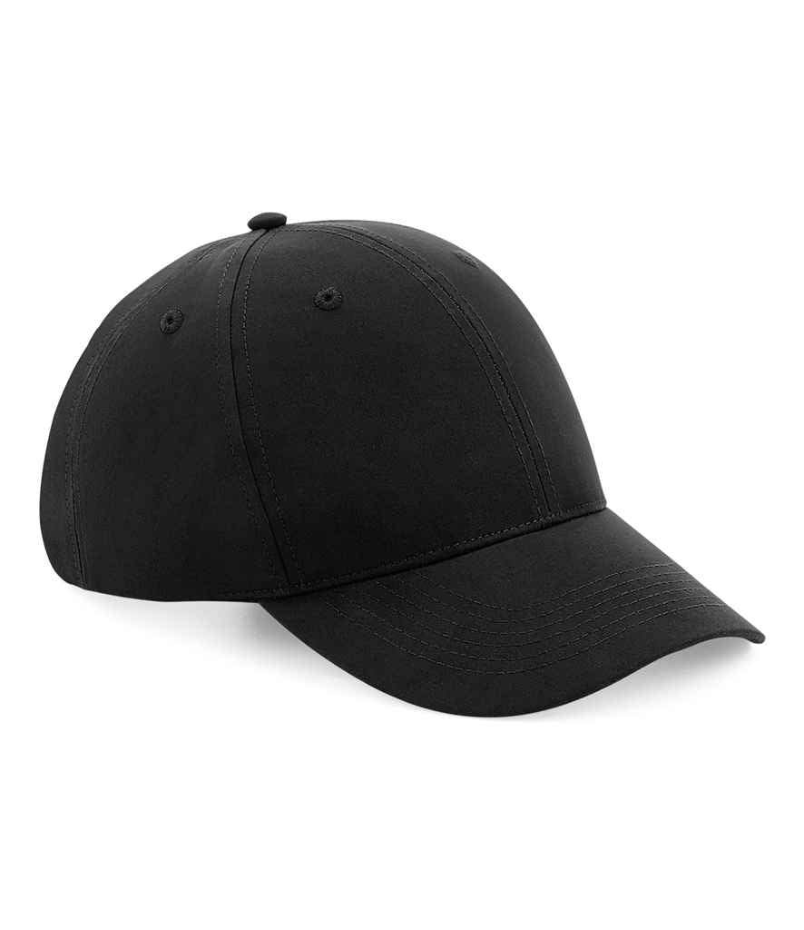 Beechfield Recycled Pro-Style Cap in ONE Black by Beechfield — Custom branded clothing by Print Press, featuring premium embroidery produced in our specialist print lab in the UK.