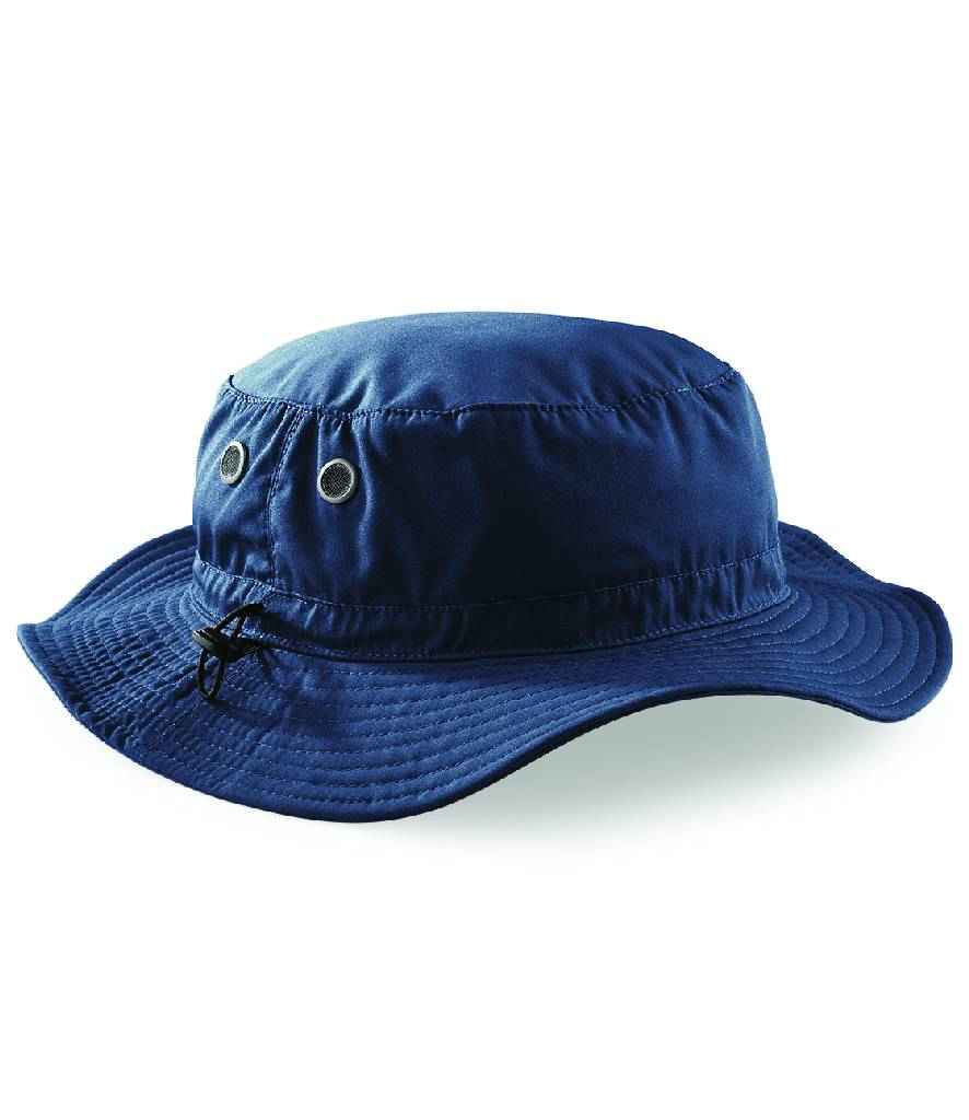 Beechfield Cargo Bucket Hat in ONE Navy by Beechfield — Custom branded clothing by Print Press, featuring premium embroidery produced in our specialist print lab in the UK.
