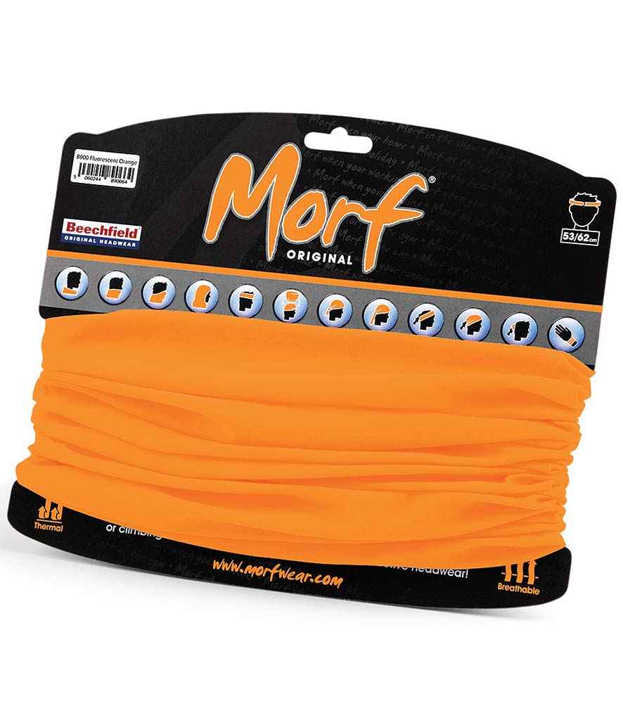 Beechfield Morf® Original in ONE Fluorescent Orange by Beechfield — Custom branded clothing by Print Press, featuring premium embroidery produced in our specialist print lab in the UK.