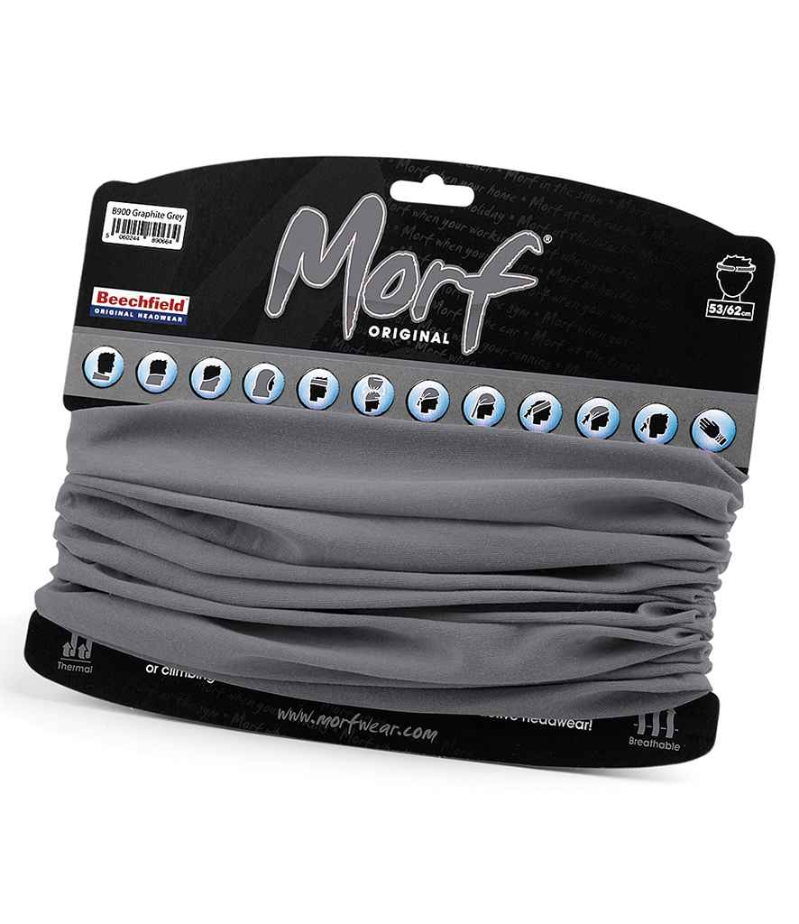 Beechfield Morf® Original in ONE Graphite Grey by Beechfield — Custom branded clothing by Print Press, featuring premium embroidery produced in our specialist print lab in the UK.
