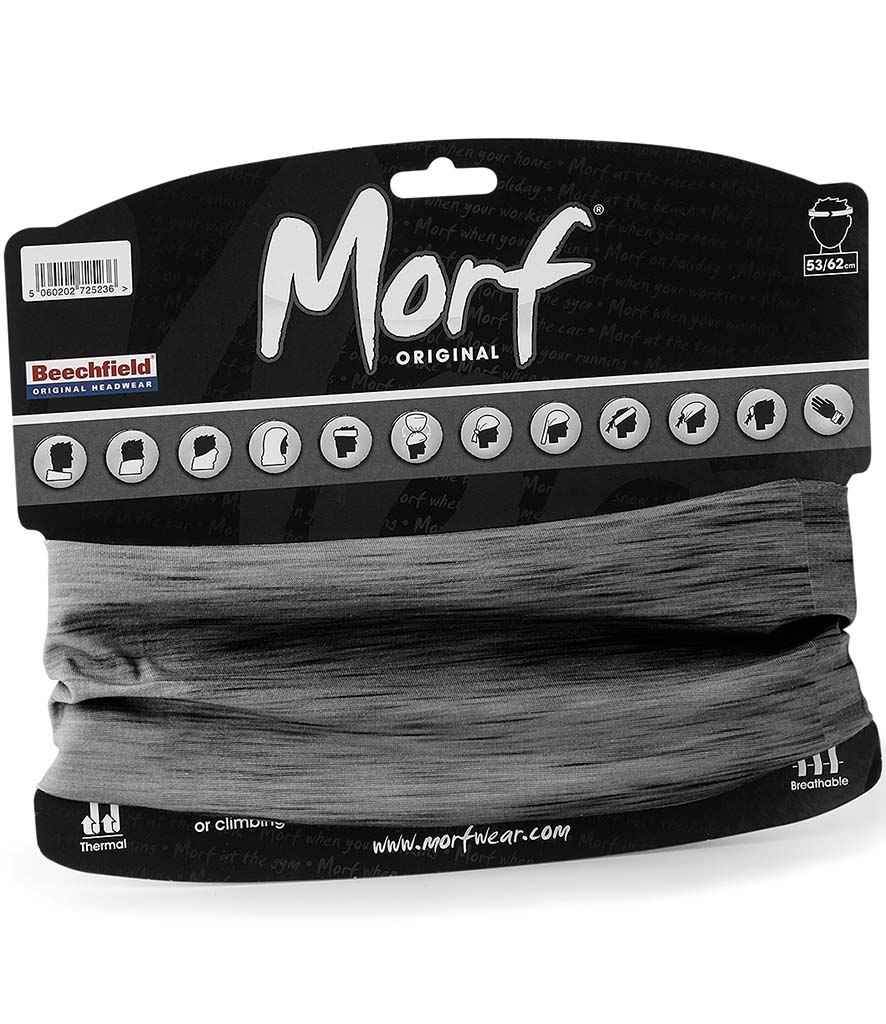Beechfield Morf® Spacer Marl in ONE Spacer Grey by Beechfield — Custom branded clothing by Print Press, featuring premium embroidery produced in our specialist print lab in the UK.