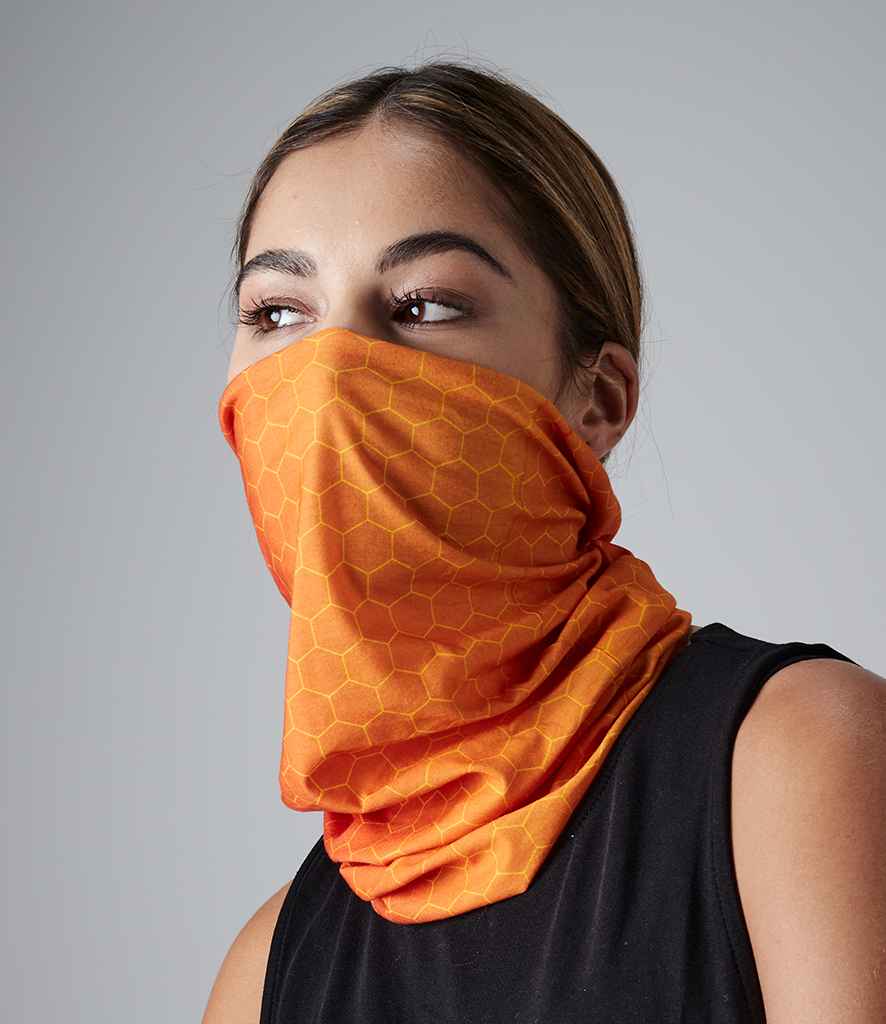Beechfield Morf® Geometric in ONE Geo Orange by Beechfield — Custom branded clothing by Print Press, featuring premium embroidery produced in our specialist print lab in the UK.