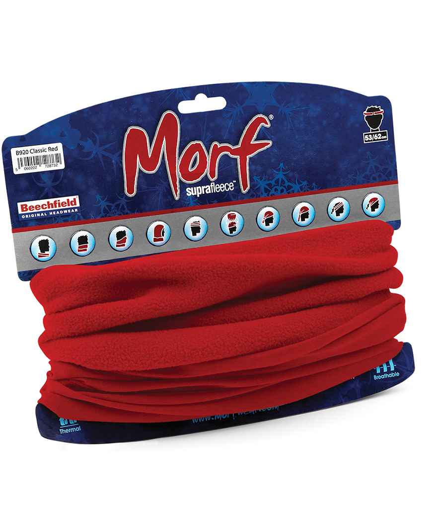 Beechfield Morf® Suprafleece® in ONE Classic Red by Beechfield — Custom branded clothing by Print Press, featuring premium embroidery produced in our specialist print lab in the UK.