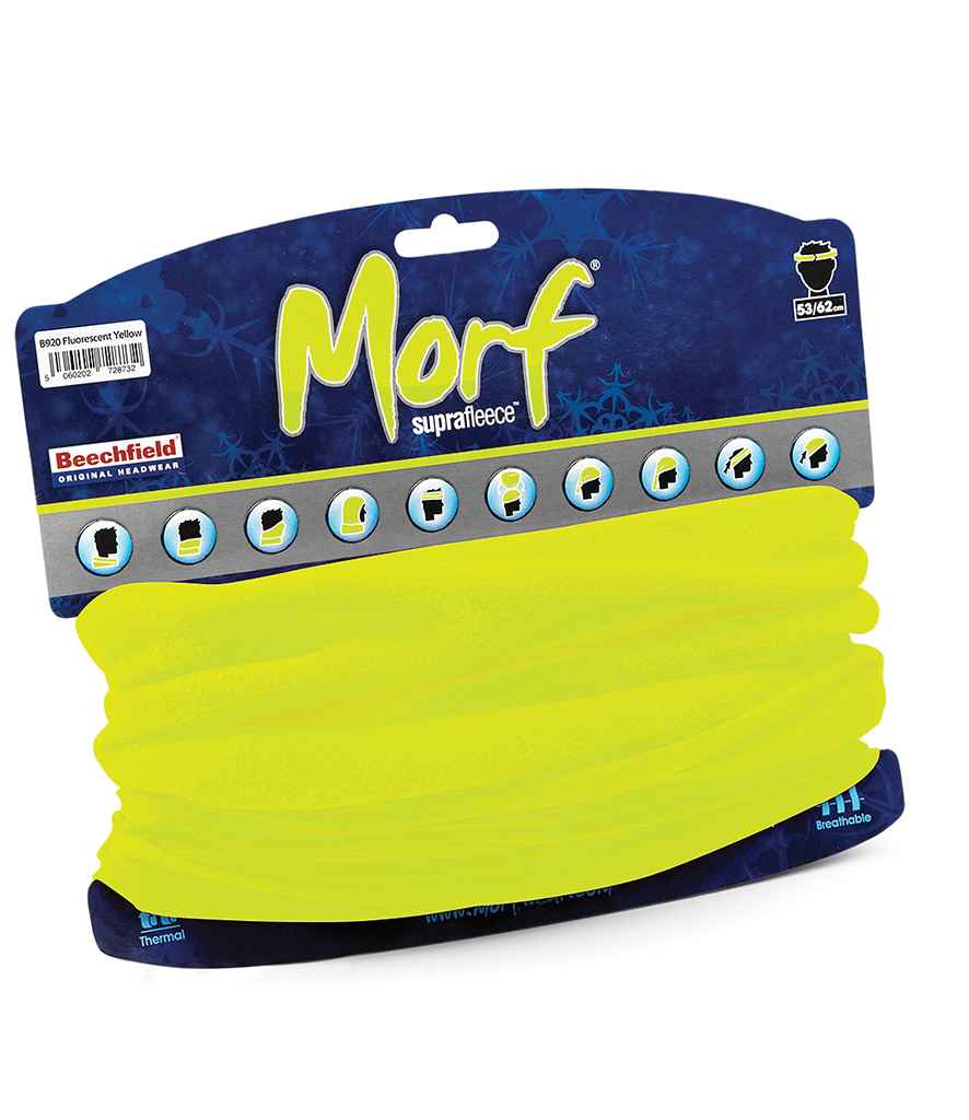 Beechfield Morf® Suprafleece® in ONE Fluorescent Yellow by Beechfield — Custom branded clothing by Print Press, featuring premium embroidery produced in our specialist print lab in the UK.