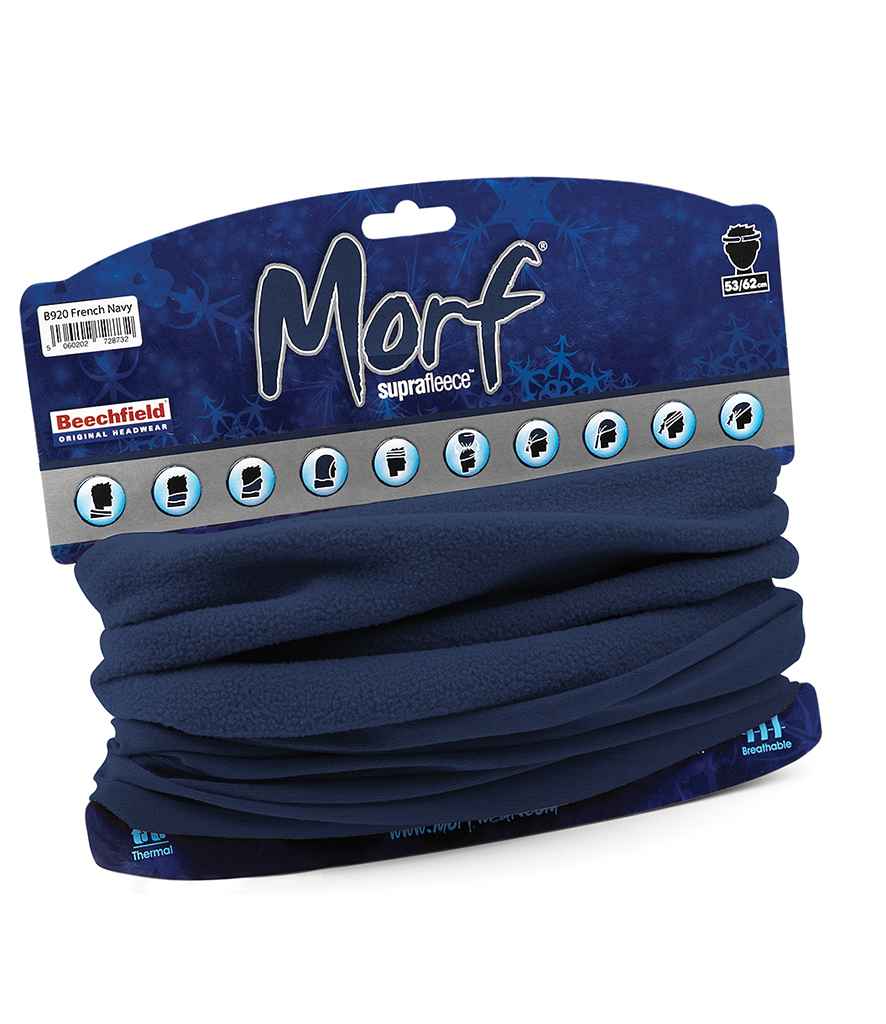 Beechfield Morf® Suprafleece® in ONE French Navy by Beechfield — Custom branded clothing by Print Press, featuring premium embroidery produced in our specialist print lab in the UK.