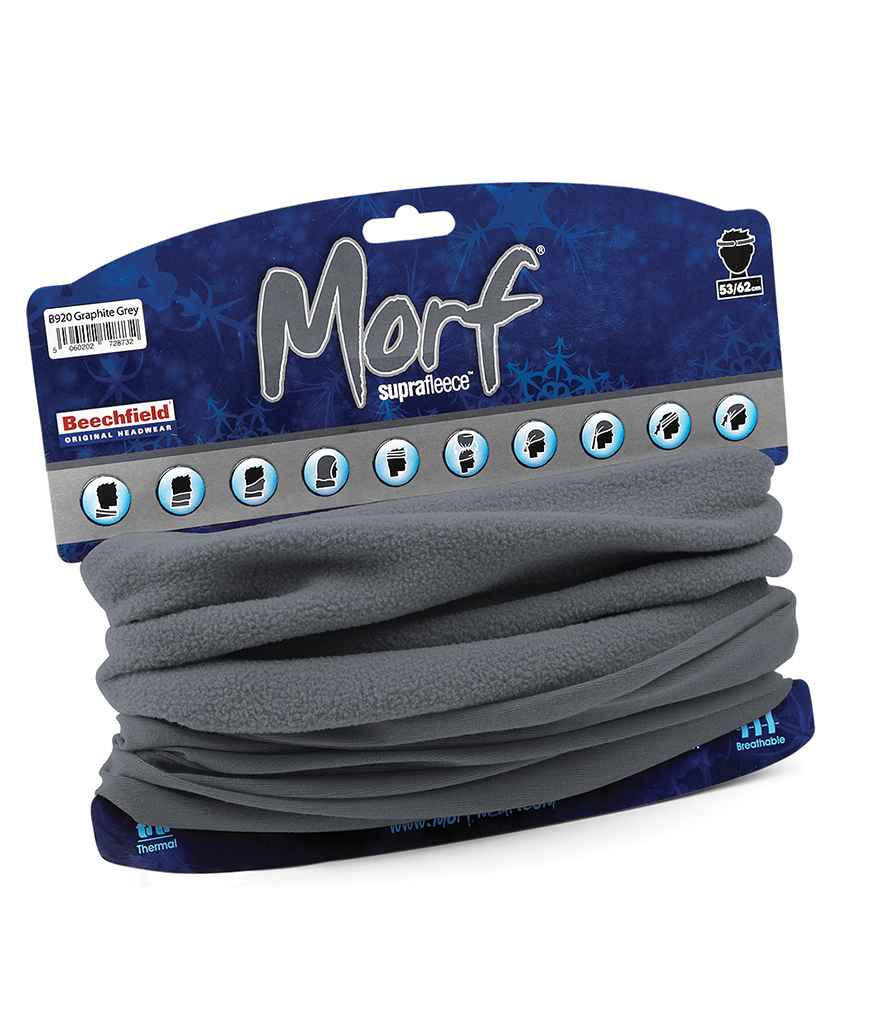 Beechfield Morf® Suprafleece® in ONE Graphite Grey by Beechfield — Custom branded clothing by Print Press, featuring premium embroidery produced in our specialist print lab in the UK.