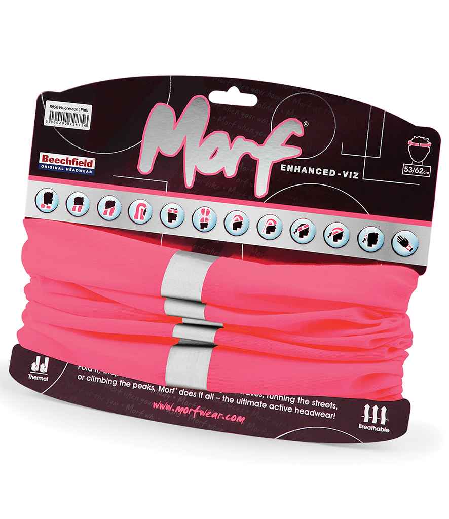 Beechfield Morf® Enhanced-Viz in ONE Fluorescent Pink by Beechfield — Custom branded clothing by Print Press, featuring premium embroidery produced in our specialist print lab in the UK.