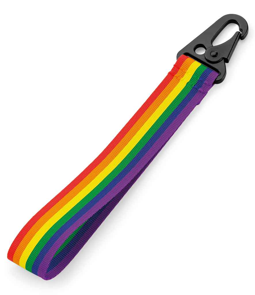 BagBase Brandable Key Clip in ONE Rainbow by Bagbase — Custom branded clothing by Print Press, featuring premium embroidery produced in our specialist print lab in the UK.