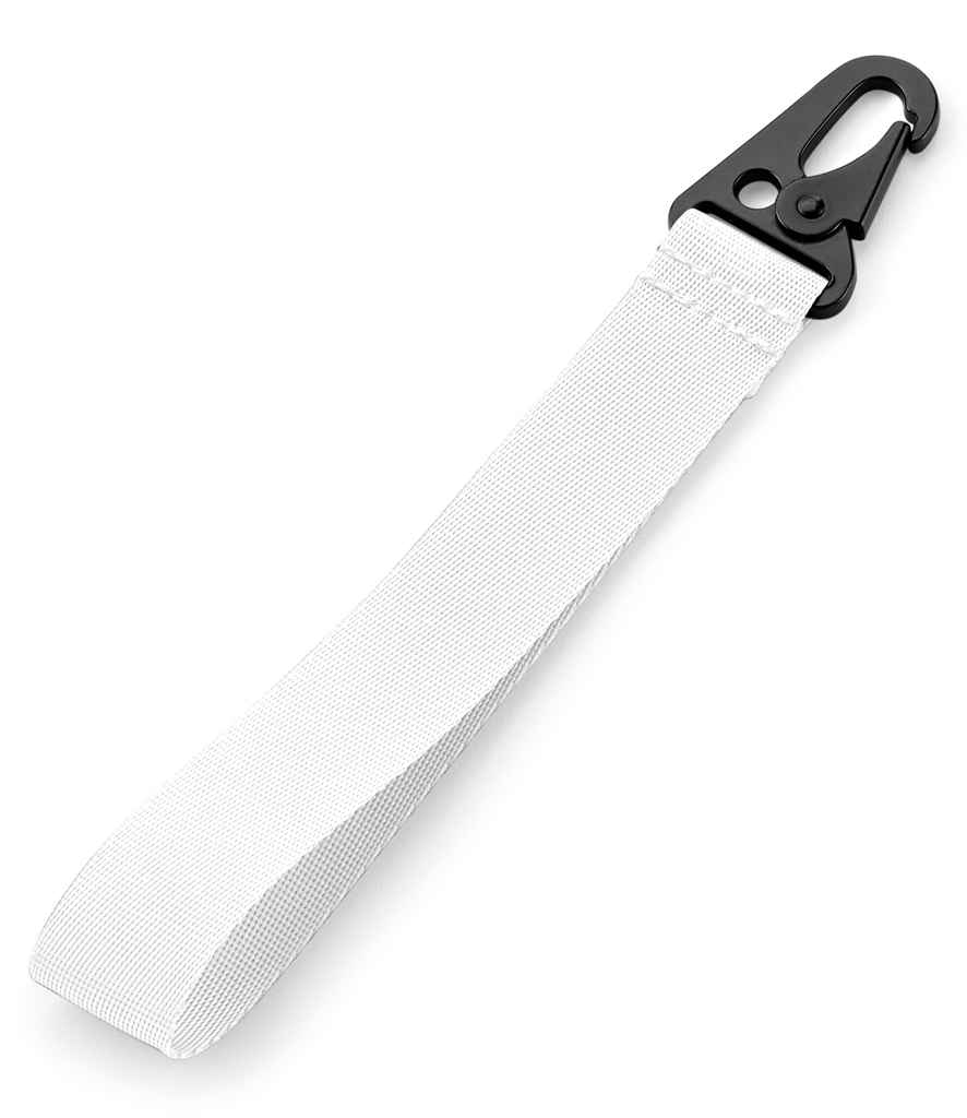 BagBase Brandable Key Clip in ONE White by Bagbase — Custom branded clothing by Print Press, featuring premium embroidery produced in our specialist print lab in the UK.