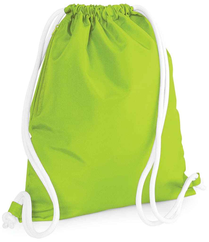BagBase Icon Gymsac in ONE Lime Green by Bagbase — Custom branded clothing by Print Press, featuring premium embroidery produced in our specialist print lab in the UK.