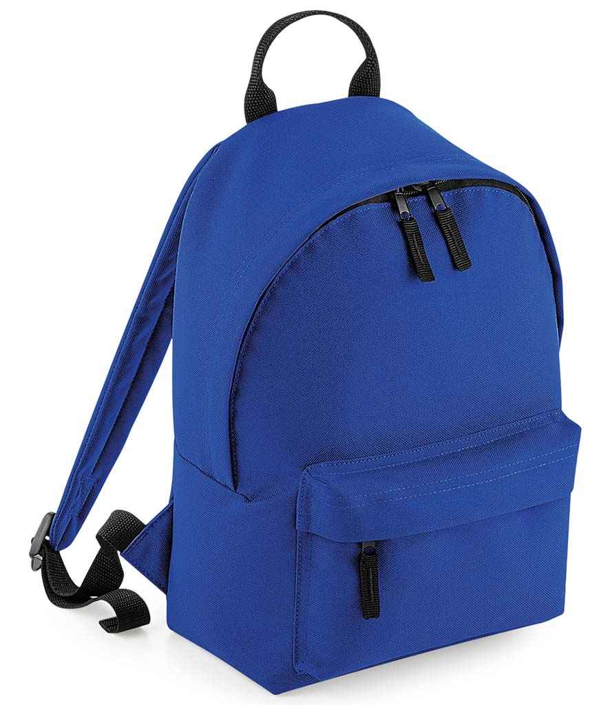 BagBase Mini Fashion Backpack in ONE Bright Royal by Bagbase — Custom branded clothing by Print Press, featuring premium embroidery produced in our specialist print lab in the UK.