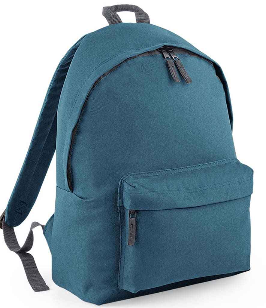 BagBase Original Fashion Backpack in ONE Airforce Blue by Bagbase — Custom branded clothing by Print Press, featuring premium embroidery produced in our specialist print lab in the UK.