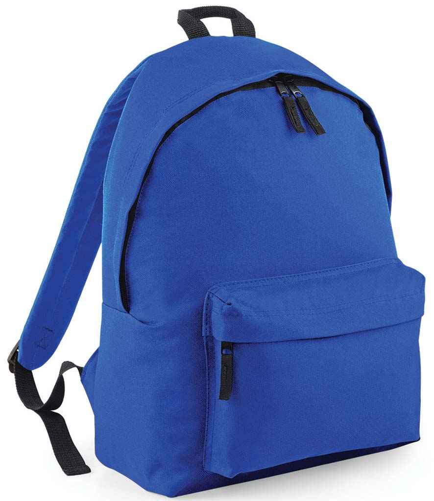 BagBase Original Fashion Backpack in ONE Bright Royal by Bagbase — Custom branded clothing by Print Press, featuring premium embroidery produced in our specialist print lab in the UK.