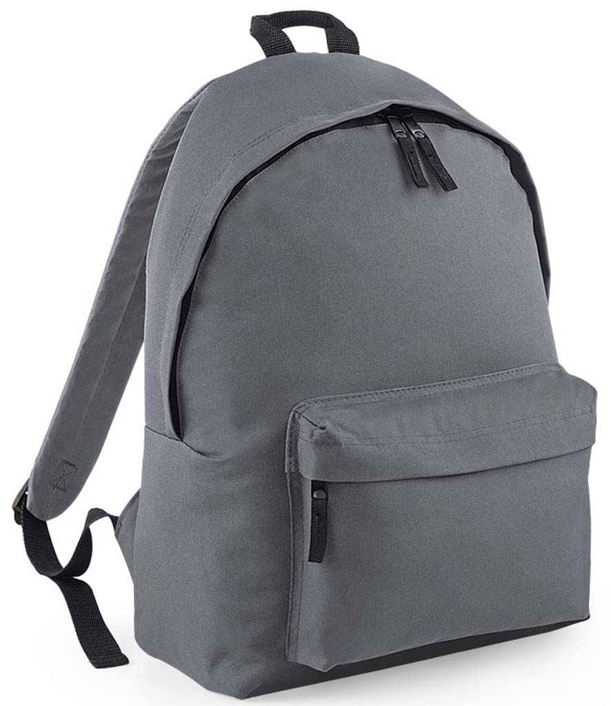 BagBase Original Fashion Backpack in ONE Graphite Grey by Bagbase — Custom branded clothing by Print Press, featuring premium embroidery produced in our specialist print lab in the UK.