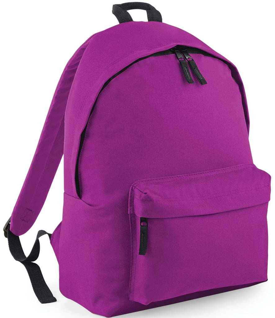 BagBase Original Fashion Backpack in ONE Magenta by Bagbase — Custom branded clothing by Print Press, featuring premium embroidery produced in our specialist print lab in the UK.