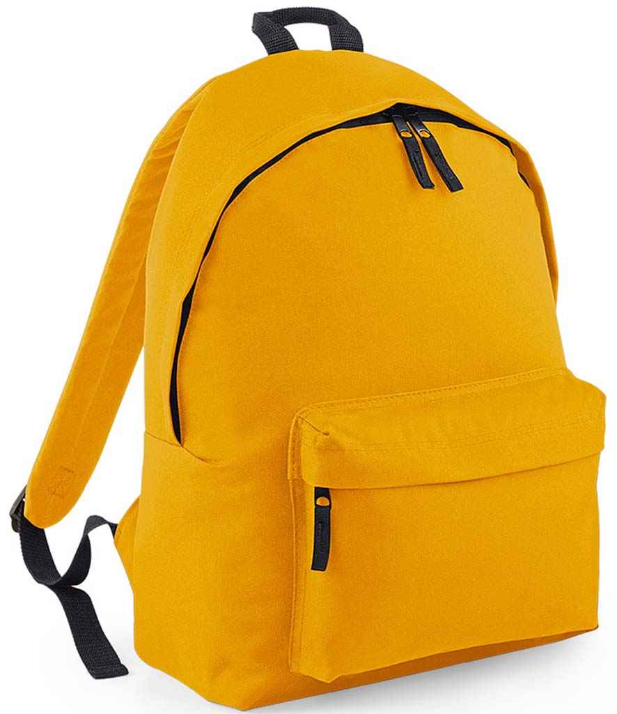 BagBase Original Fashion Backpack in ONE Mustard by Bagbase — Custom branded clothing by Print Press, featuring premium embroidery produced in our specialist print lab in the UK.