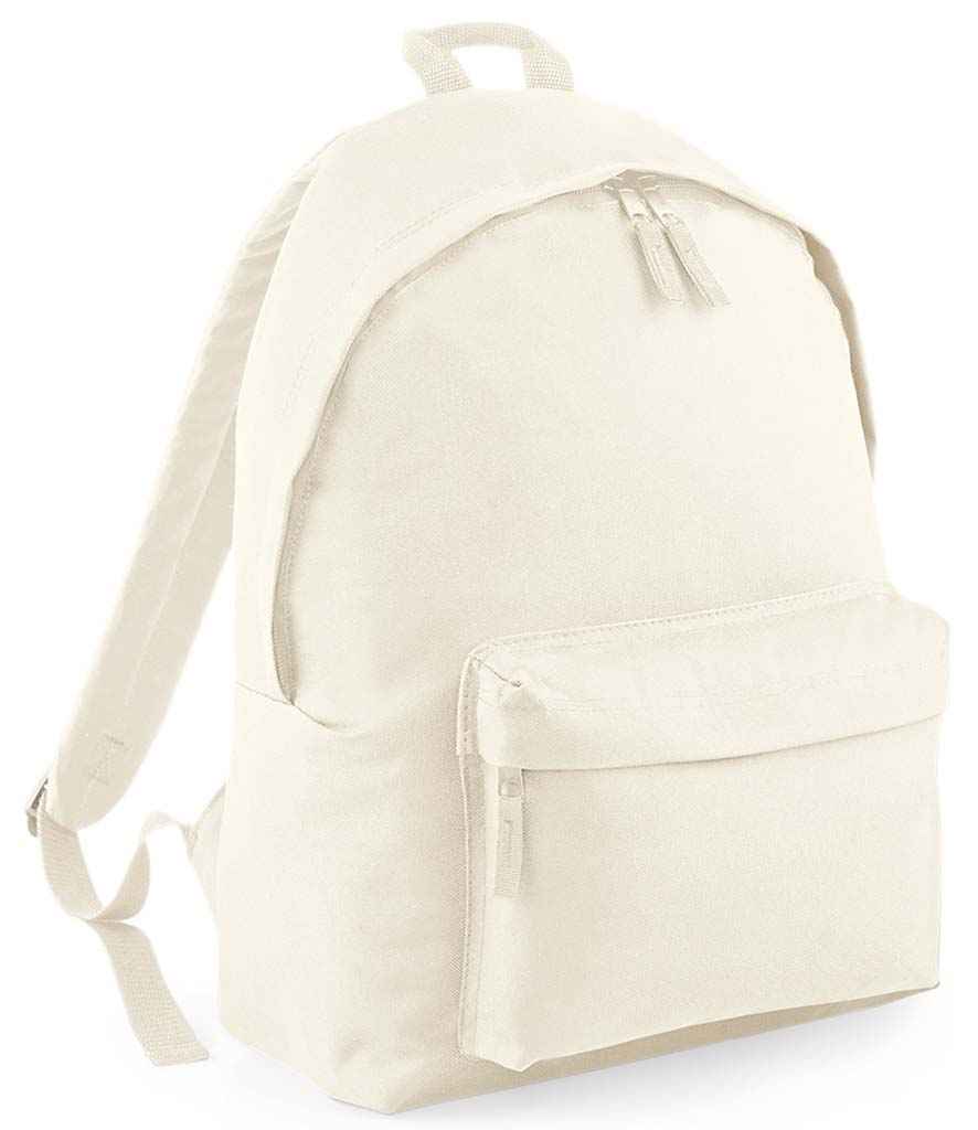 BagBase Original Fashion Backpack in ONE Natural Natural by Bagbase — Custom branded clothing by Print Press, featuring premium embroidery produced in our specialist print lab in the UK.