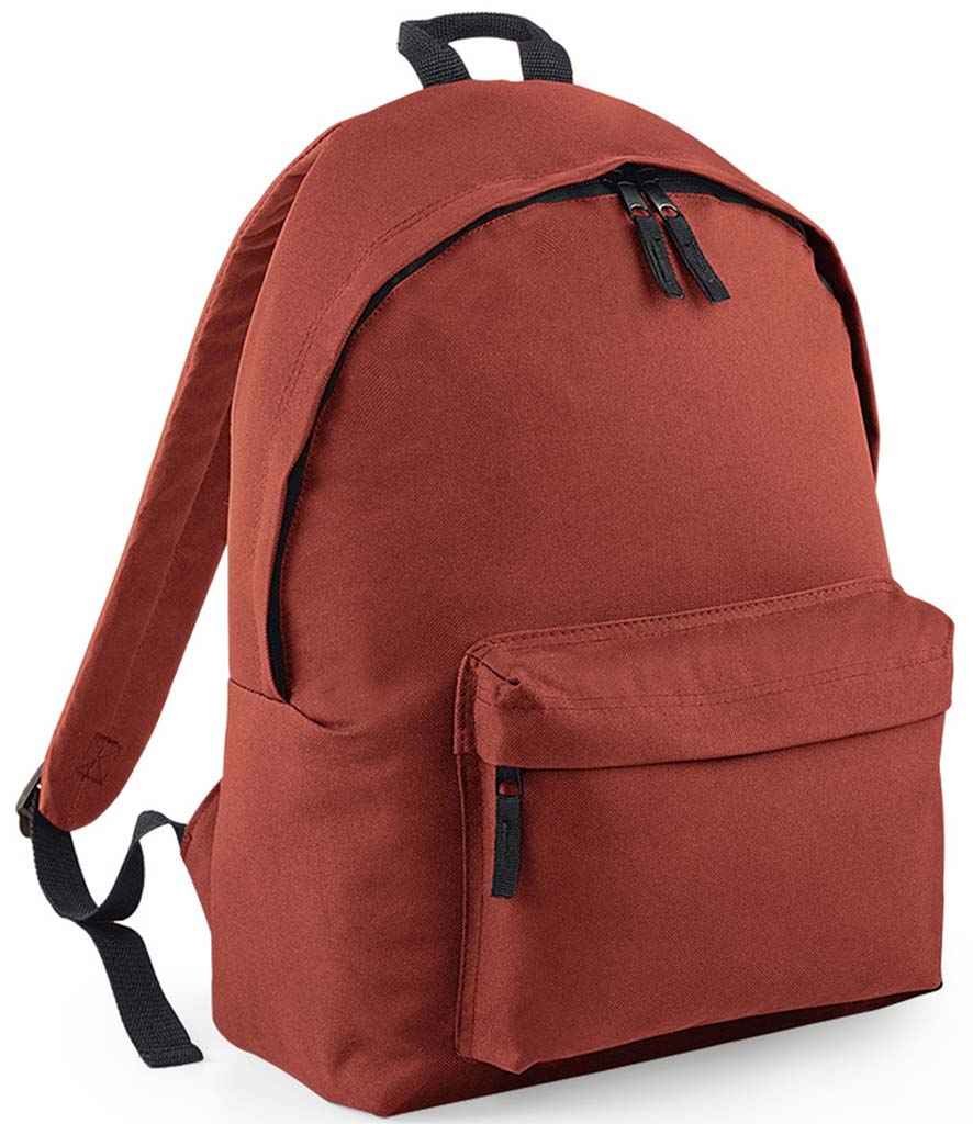 BagBase Original Fashion Backpack in ONE Rust by Bagbase — Custom branded clothing by Print Press, featuring premium embroidery produced in our specialist print lab in the UK.