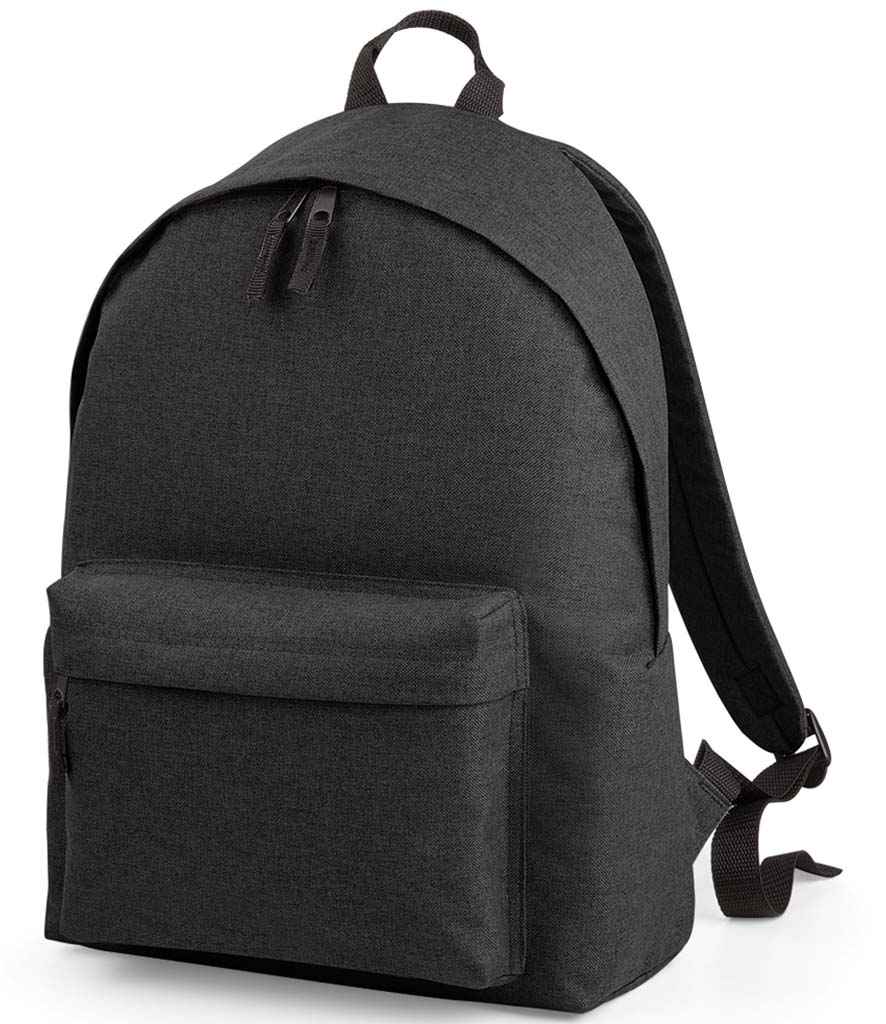 BagBase Two Tone Fashion Backpack in ONE Anthracite by Bagbase — Custom branded clothing by Print Press, featuring premium embroidery produced in our specialist print lab in the UK.