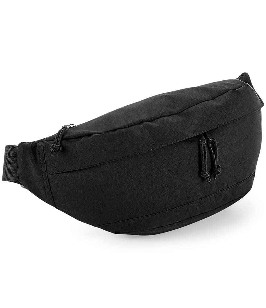 BagBase Oversized Across Body Bag in ONE Black by Bagbase — Custom branded clothing by Print Press, featuring premium embroidery produced in our specialist print lab in the UK.