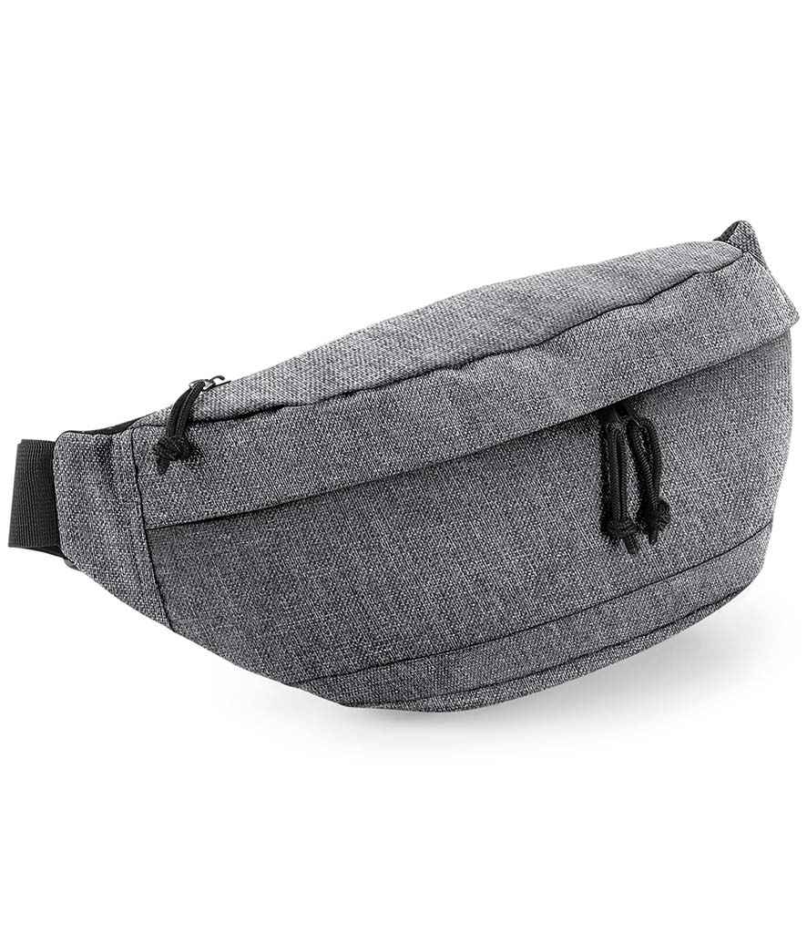 BagBase Oversized Across Body Bag in ONE Grey Marl by Bagbase — Custom branded clothing by Print Press, featuring premium embroidery produced in our specialist print lab in the UK.