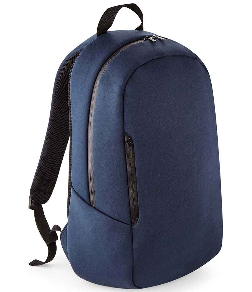BagBase Scuba Backpack in ONE Navy by Bagbase — Custom branded clothing by Print Press, featuring premium embroidery produced in our specialist print lab in the UK.