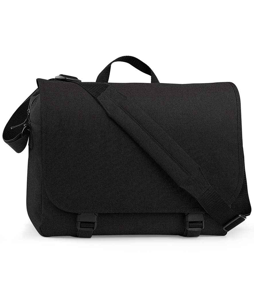 BagBase Two Tone Digital Messenger in ONE Black by Bagbase — Custom branded clothing by Print Press, featuring premium embroidery produced in our specialist print lab in the UK.