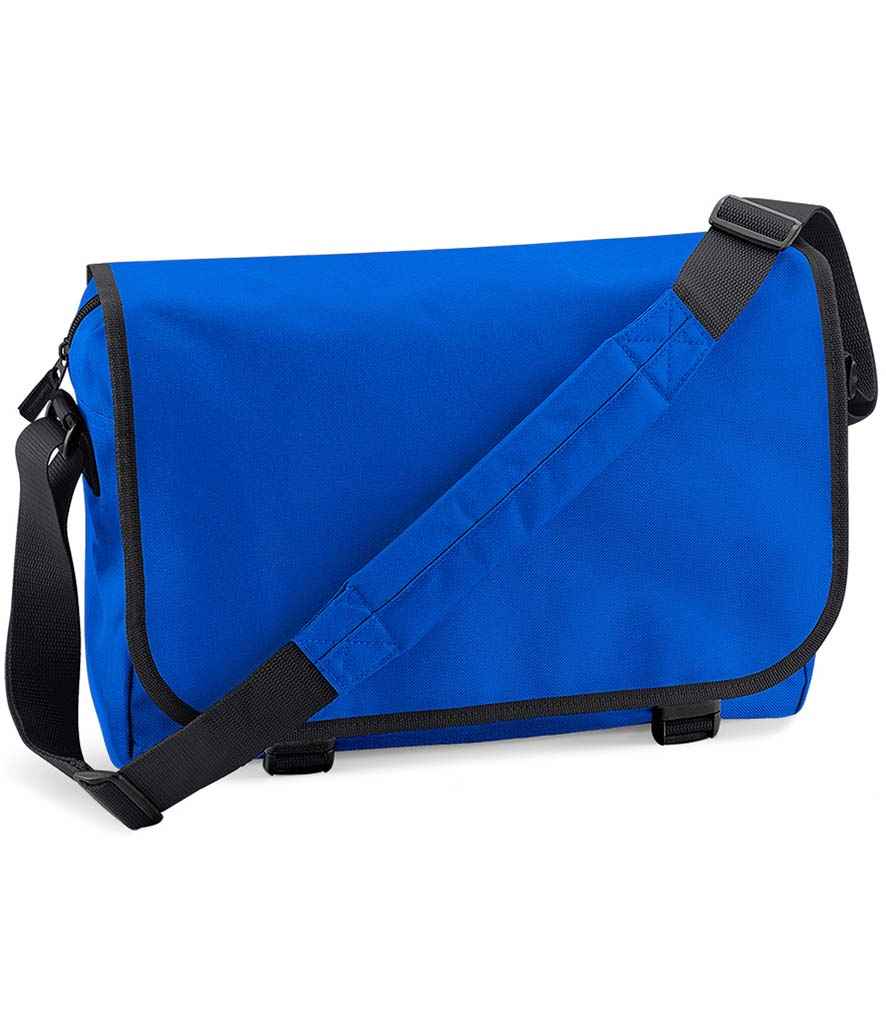 BagBase Messenger Bag in ONE Bright Royal by Bagbase — Custom branded clothing by Print Press, featuring premium embroidery produced in our specialist print lab in the UK.