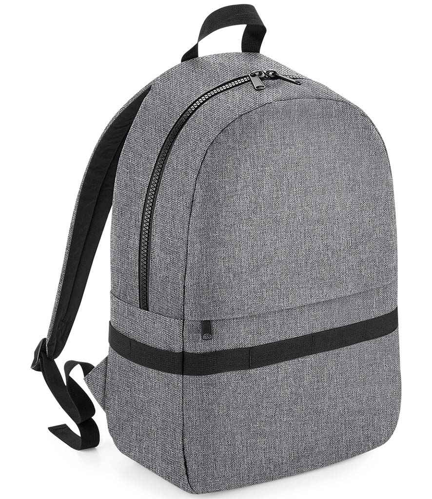 BagBase Modulr™ 20L Backpack in ONE Grey Marl by Bagbase — Custom branded clothing by Print Press, featuring premium embroidery produced in our specialist print lab in the UK.