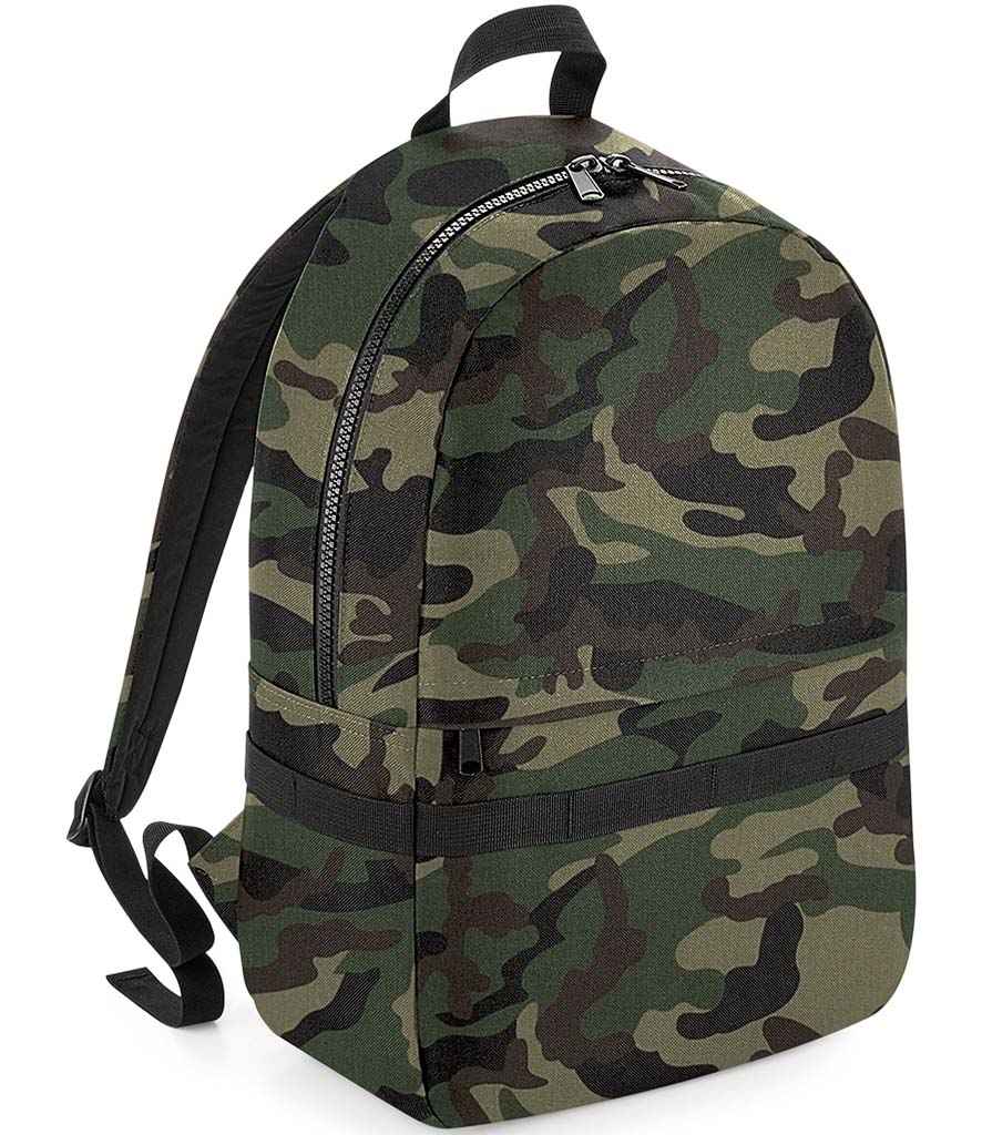BagBase Modulr™ 20L Backpack in ONE Jungle Camo by Bagbase — Custom branded clothing by Print Press, featuring premium embroidery produced in our specialist print lab in the UK.