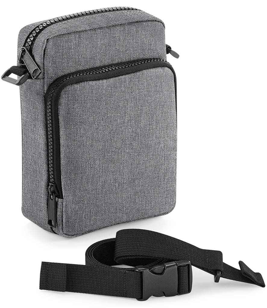 BagBase Modulr™ 1L Multipocket in ONE Grey Marl by Bagbase — Custom branded clothing by Print Press, featuring premium embroidery produced in our specialist print lab in the UK.