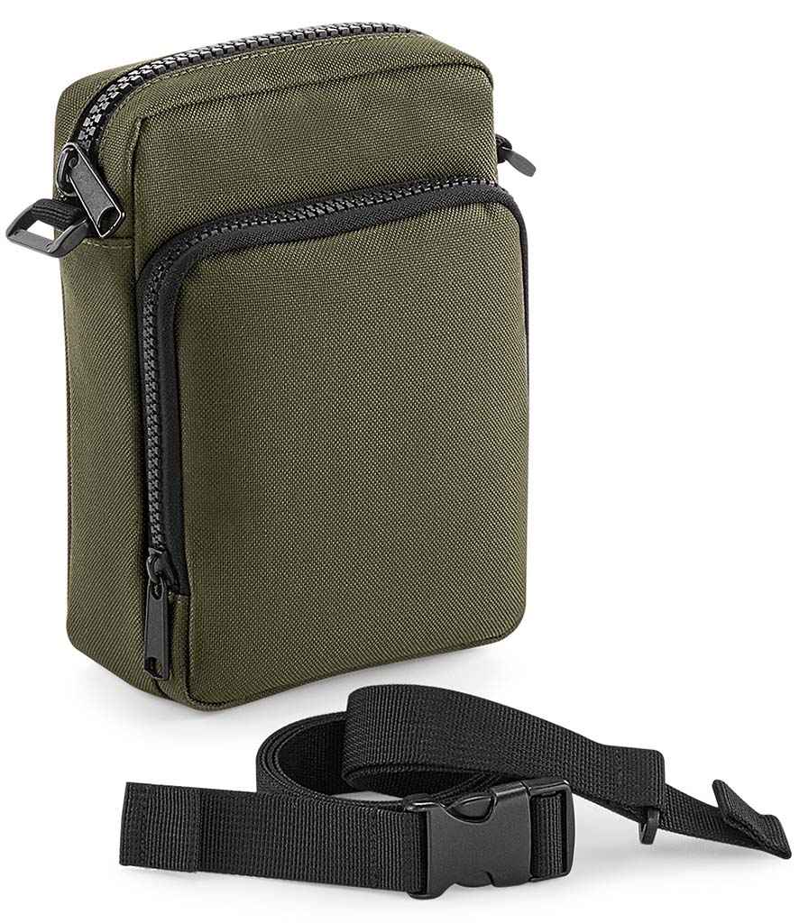 BagBase Modulr™ 1L Multipocket in ONE Military Green by Bagbase — Custom branded clothing by Print Press, featuring premium embroidery produced in our specialist print lab in the UK.