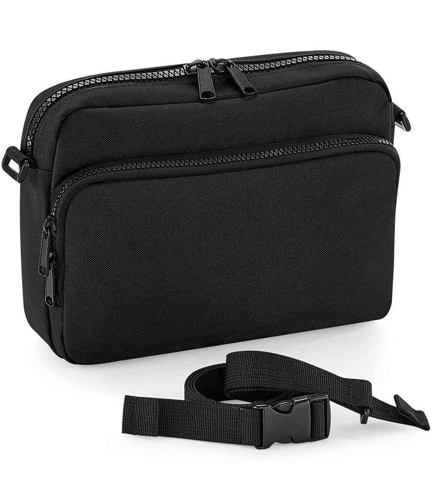BagBase Modulr™ 2L Multipocket in ONE Black by Bagbase — Custom branded clothing by Print Press, featuring premium embroidery produced in our specialist print lab in the UK.
