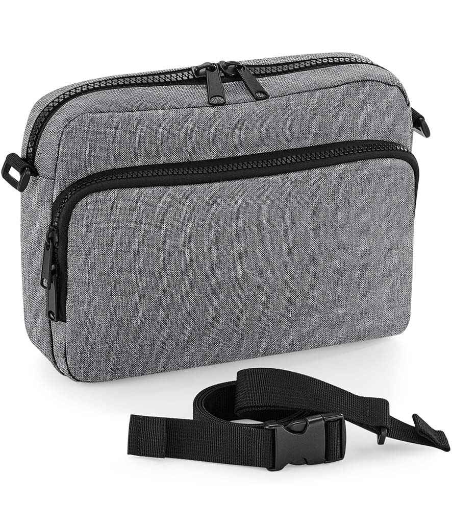 BagBase Modulr™ 2L Multipocket in ONE Grey Marl by Bagbase — Custom branded clothing by Print Press, featuring premium embroidery produced in our specialist print lab in the UK.
