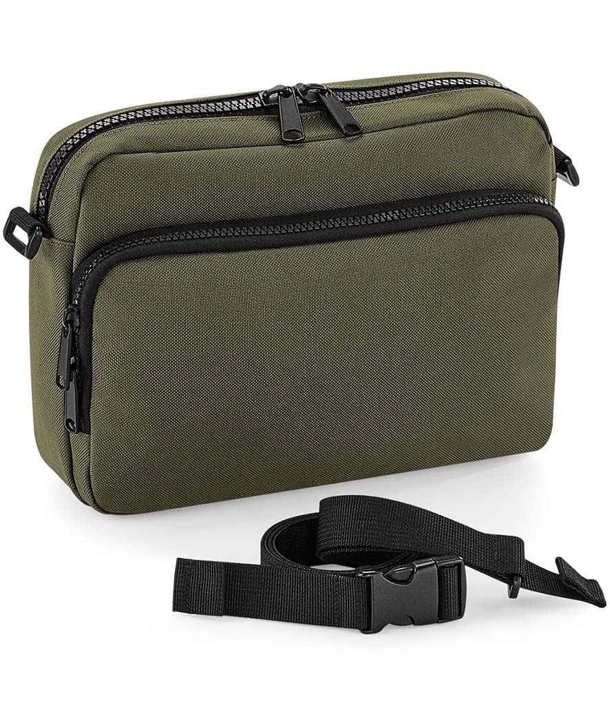 BagBase Modulr™ 2L Multipocket in ONE Military Green by Bagbase — Custom branded clothing by Print Press, featuring premium embroidery produced in our specialist print lab in the UK.