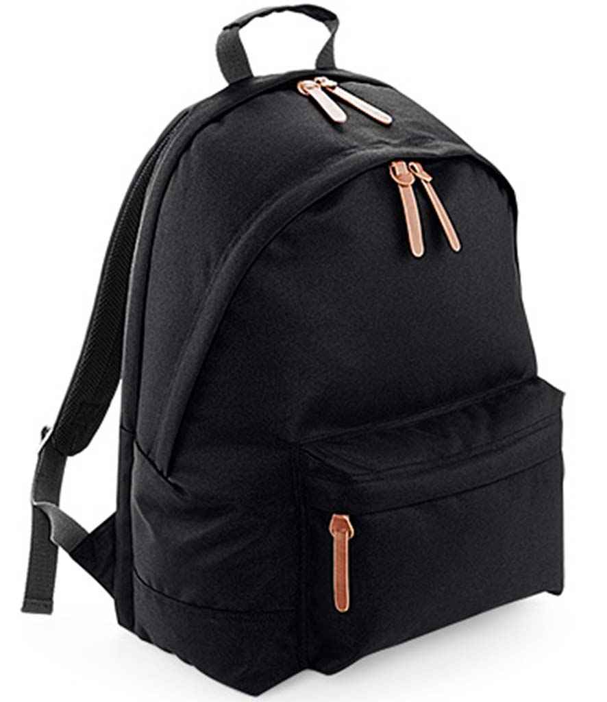 BagBase Campus Laptop Backpack in ONE Black by Bagbase — Custom branded clothing by Print Press, featuring premium embroidery produced in our specialist print lab in the UK.